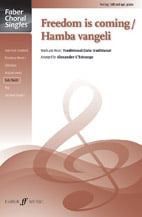 Freedom Is Coming / Hamba Vangeli SAB choral sheet music cover